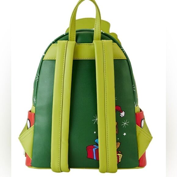 ??Loungefly Dr Seuss Grinch Santa Cosplay Mini Backpack main image 6